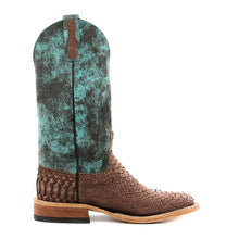 Load image into Gallery viewer, Anderson Bean Exclusive Chocolate Buffed Python Men&#39;s Boot
