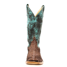 Load image into Gallery viewer, Anderson Bean Exclusive Chocolate Buffed Python Men&#39;s Boot
