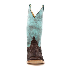 Load image into Gallery viewer, Anderson Bean Exclusive Chocolate Buffed Python Men&#39;s Boot
