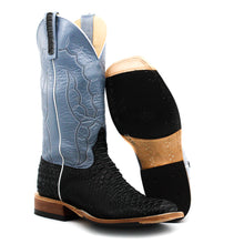 Load image into Gallery viewer, Anderson Bean Exclusive Black Vintage Python Men&#39;s Boot
