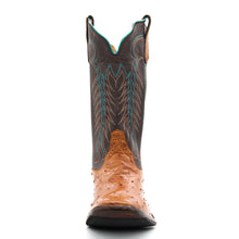 Load image into Gallery viewer, Rios Of Mercedes Exclusive Cognac Full Quill Ostrich Men&#39;s Boot
