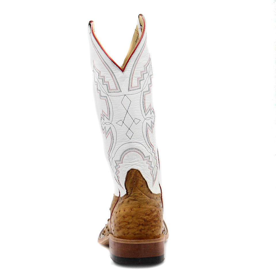 Anderson Bean Texas Tech Exclusive Umber Bruciato Full Quill Ostrich Men's Boot