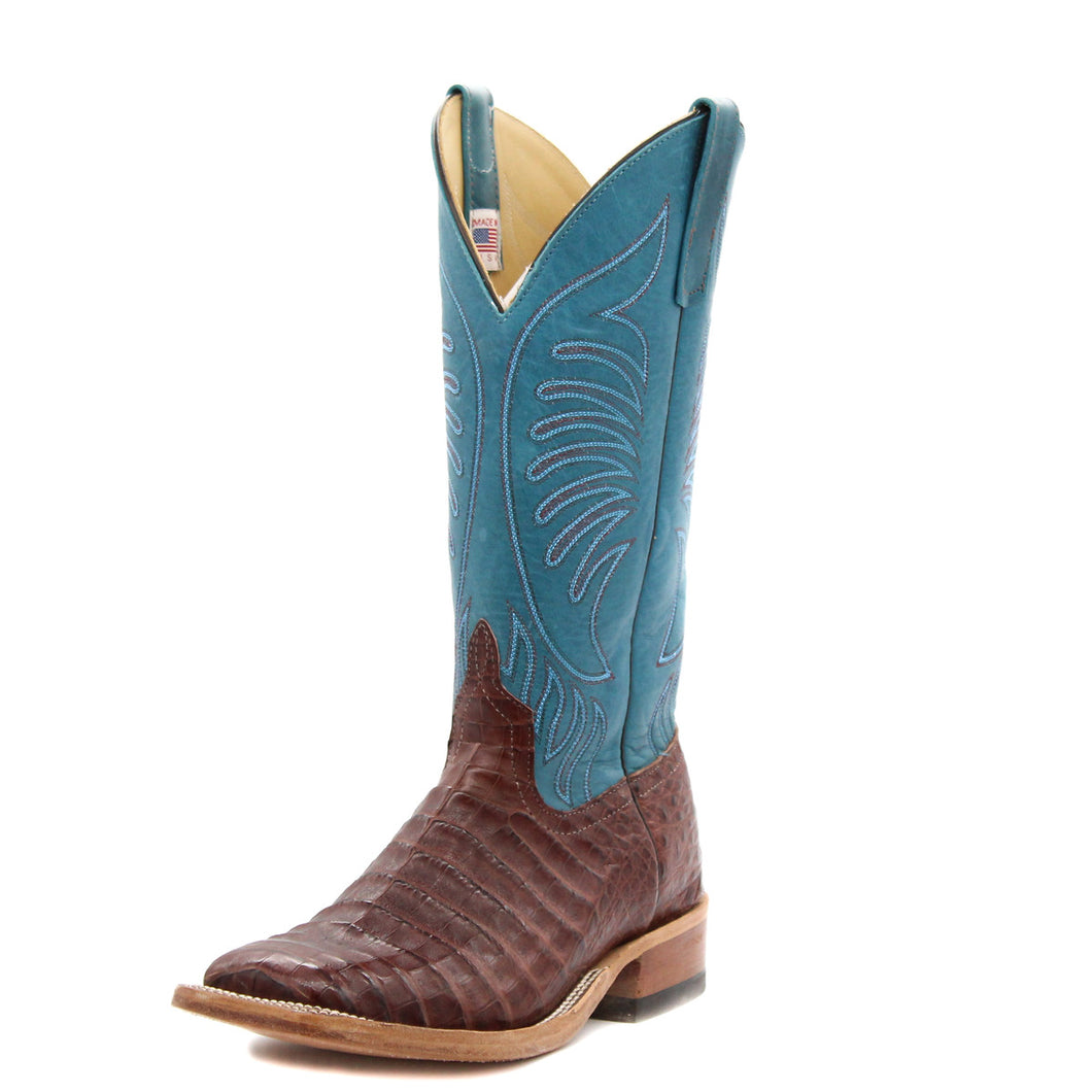 Anderson Bean Exclusive Tobacco Caiman Belly Men's Boot