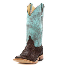 Load image into Gallery viewer, Anderson Bean Exclusive Chocolate Buffed Python Men&#39;s Boot

