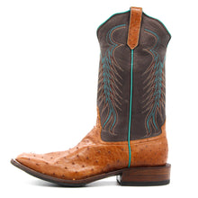 Load image into Gallery viewer, Rios Of Mercedes Exclusive Cognac Full Quill Ostrich Men&#39;s Boot
