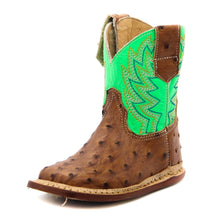 Load image into Gallery viewer, Roper Ostrich Print Cowbaby Boot
