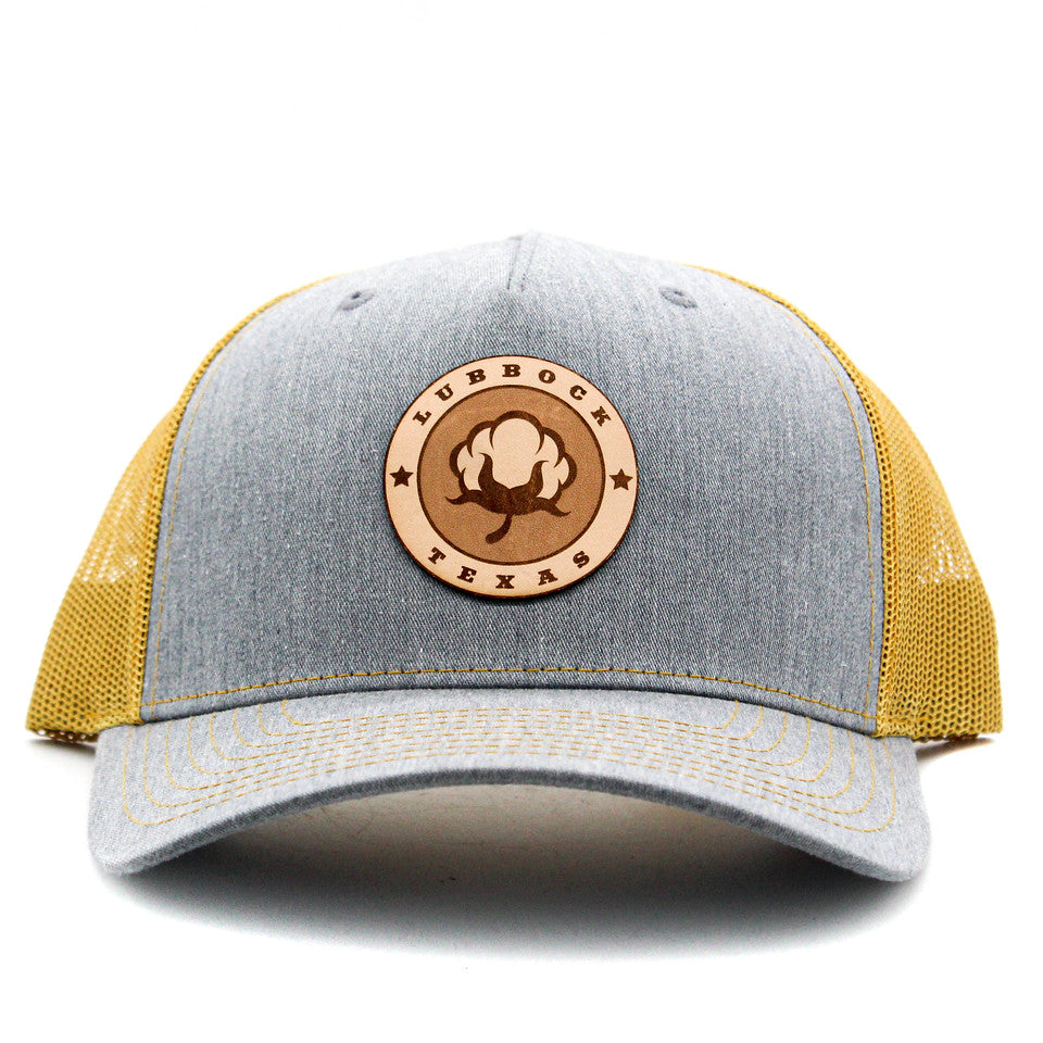 LBK Cotton Heather Grey & Gold Cotton Row Cap