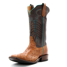 Load image into Gallery viewer, Rios Of Mercedes Exclusive Cognac Full Quill Ostrich Men&#39;s Boot
