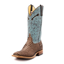 Load image into Gallery viewer, Anderson Bean Exclusive Brown Vintage Python Men&#39;s Boot
