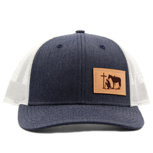 Load image into Gallery viewer, Dally Up Praying Cowboy Leather Patch Cap
