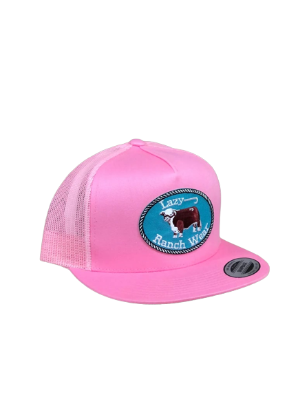 Lazy J Ranch Wear Pink Original Patch Cap