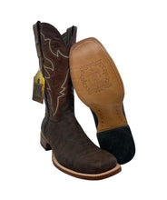 Load image into Gallery viewer, Tanner Mark Chestnut Brown Elephant Print Men&#39;s Boot

