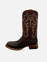 Load image into Gallery viewer, Tanner Mark Chestnut Brown Elephant Print Men&#39;s Boot
