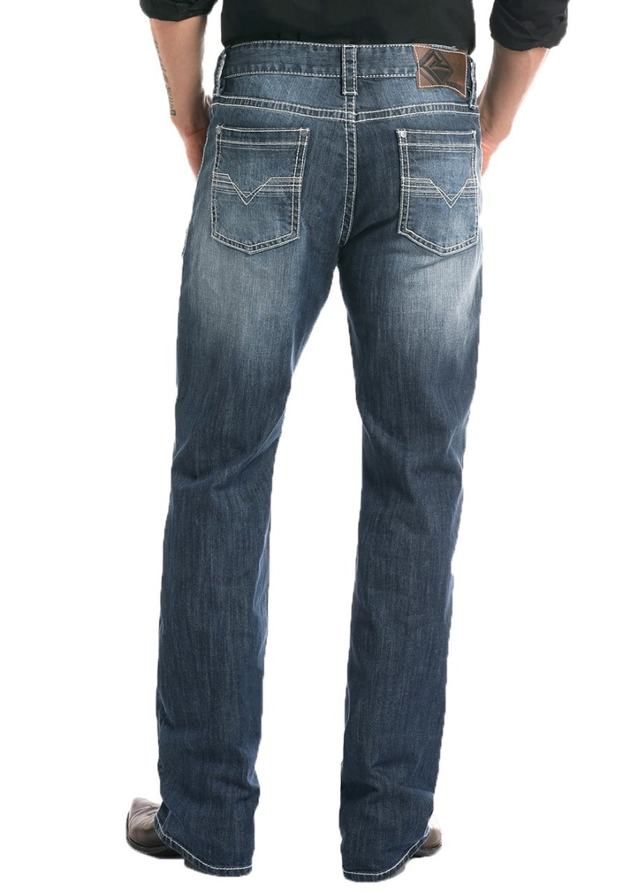 Rock & Roll Denim Relaxed Fit Straight Bootcut Jeans