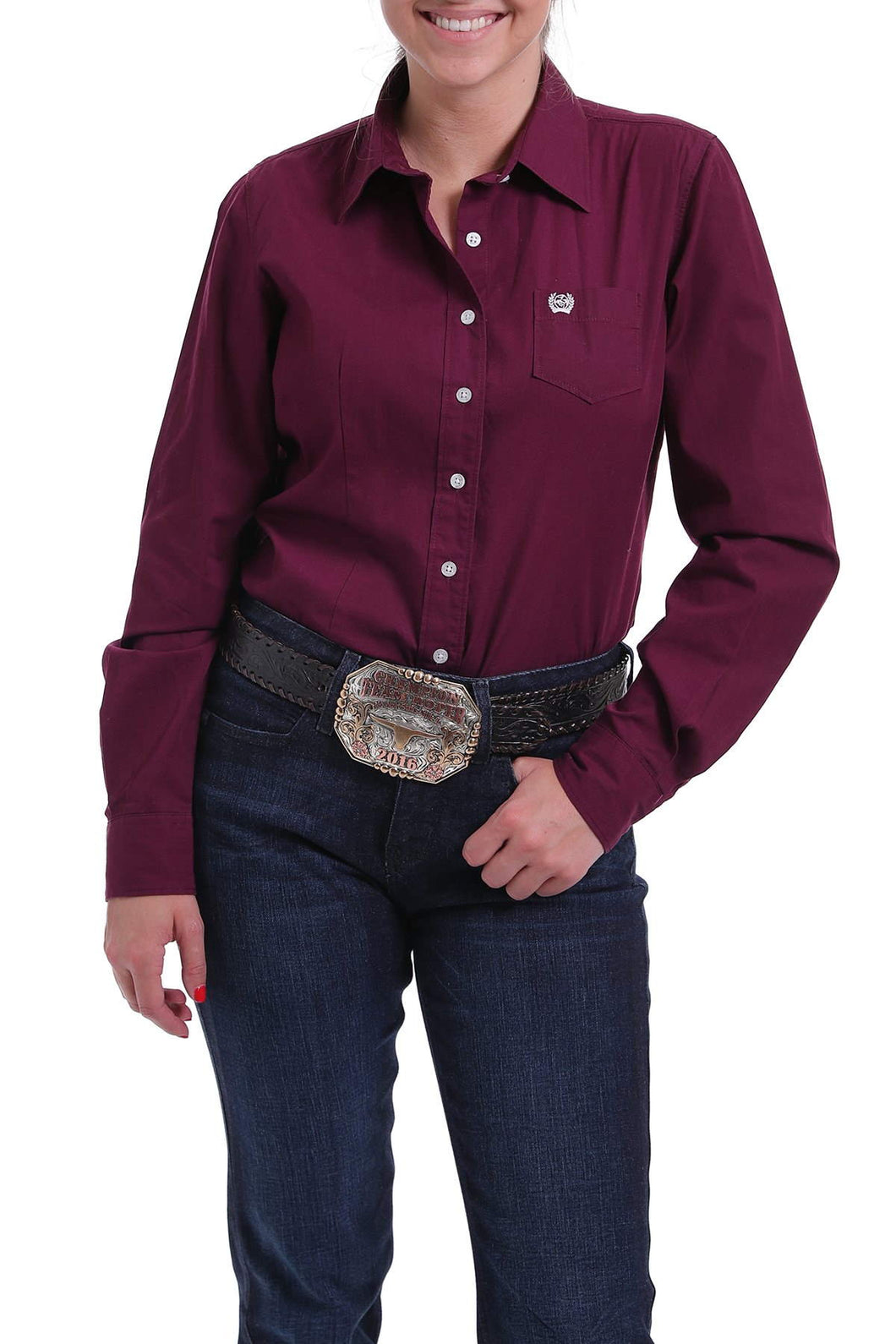 Cinch Maroon Ladies' Shirt