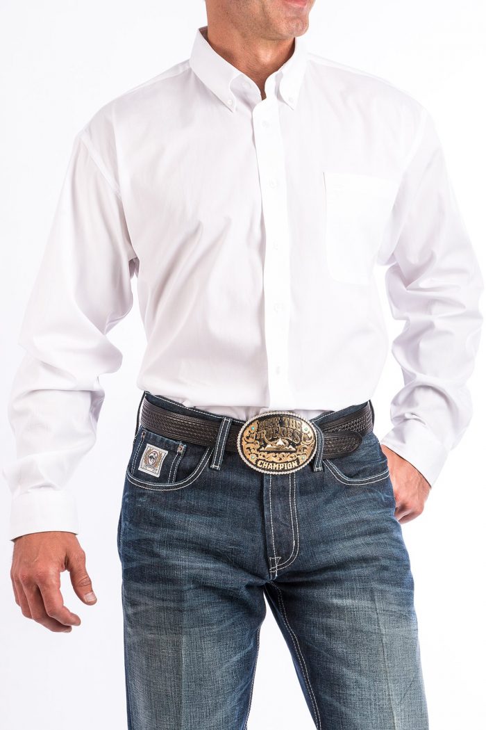 Cinch White Classic Fit Men's Shirt