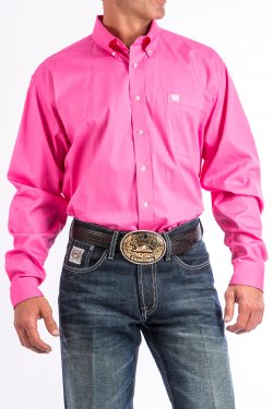 Cinch Pink Classic Fit Men's Shirt
