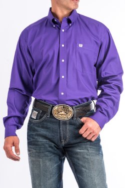 Cinch Purple Classic Fit Men's  Shirt