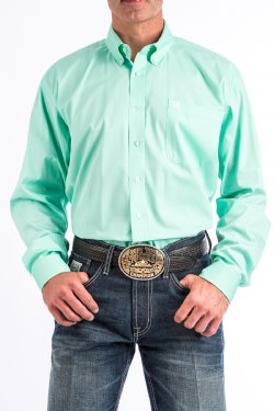 Cinch Green Classic Fit Men's Shirt