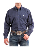 Cinch Men's Long Sleeve Solid Navy Button Down Shirt