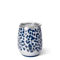 Swig Leopard Noir Stemless Wine Cup