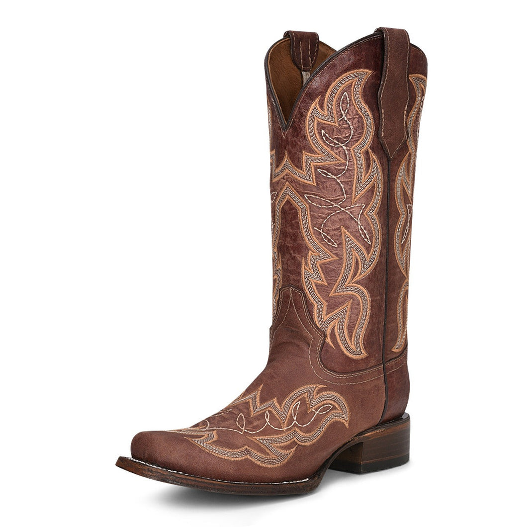 Circle G Ladies' Brown Embroidered Boot