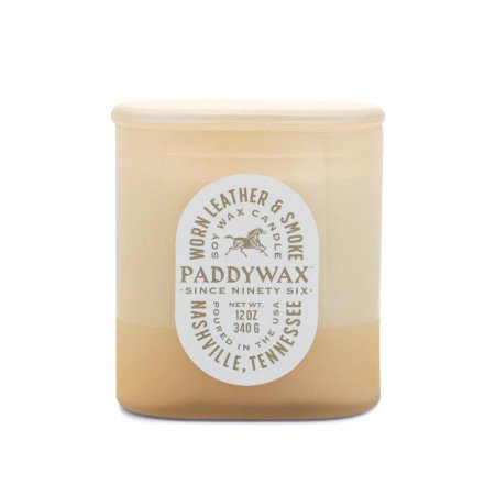 Paddywax Vista 12oz Candle - Leather & Smoke