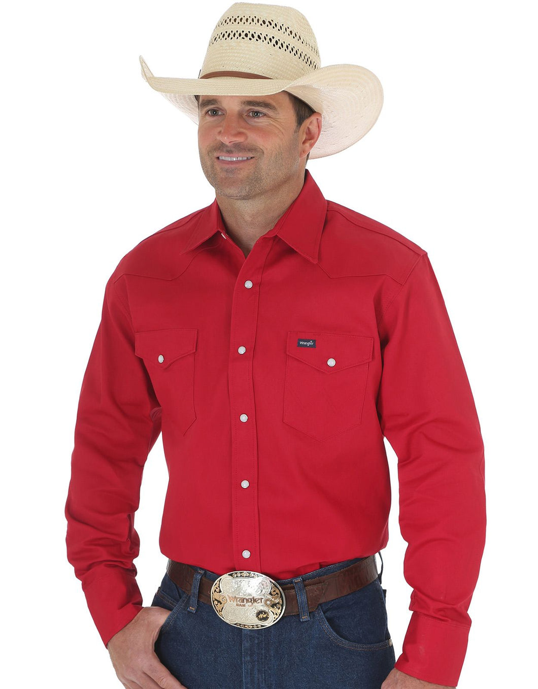 Wrangler Red Men's Work Shirt